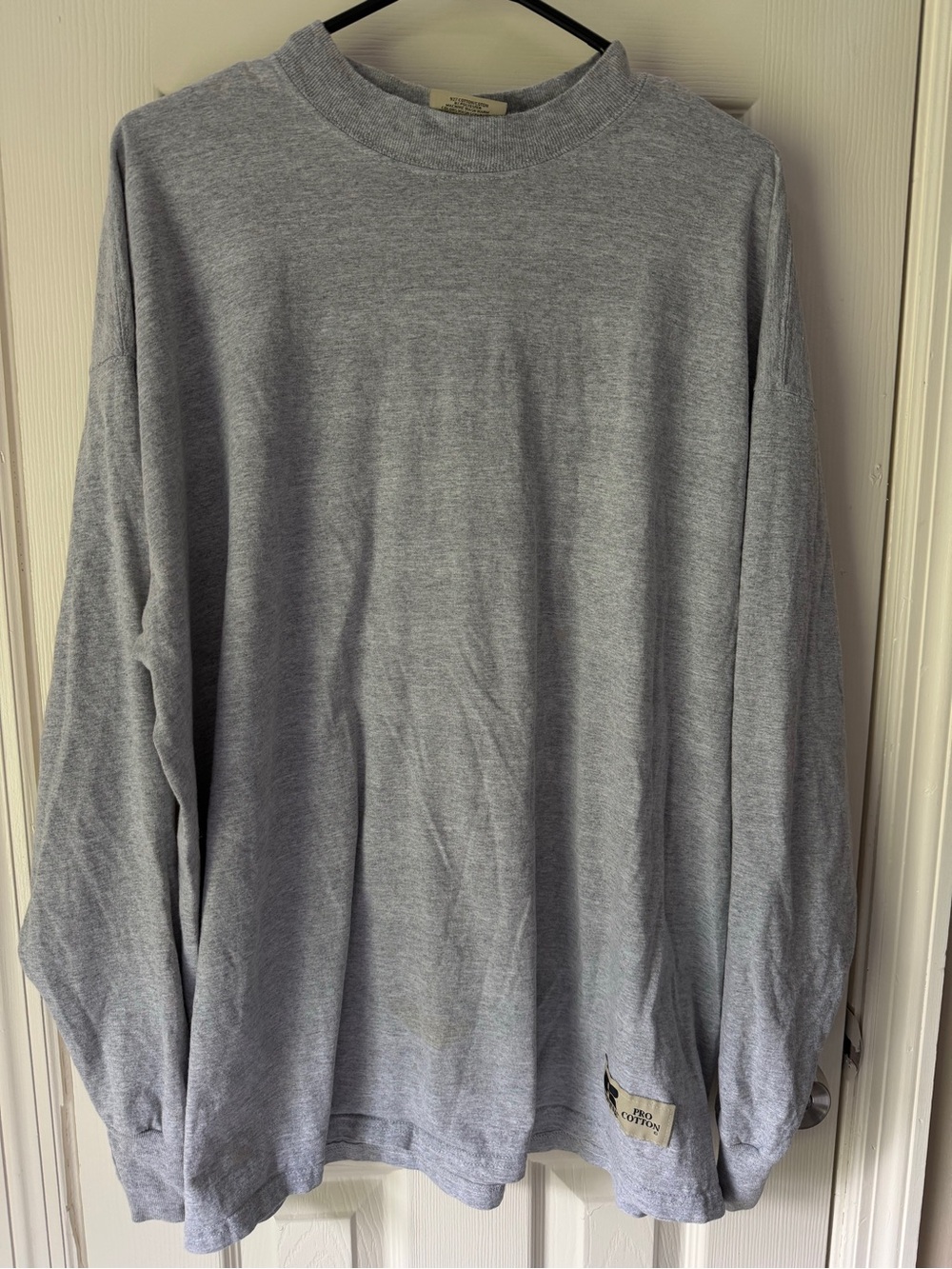 Vintage Russell Athletic Long Sleeve Tee - Light Gray
